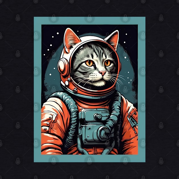 Cat Astronaut by VivaLaRetro